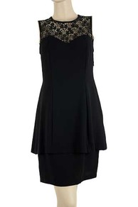 Black sophisticated cocktail dress