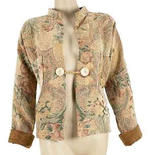 Chenille floral bat wing jacket